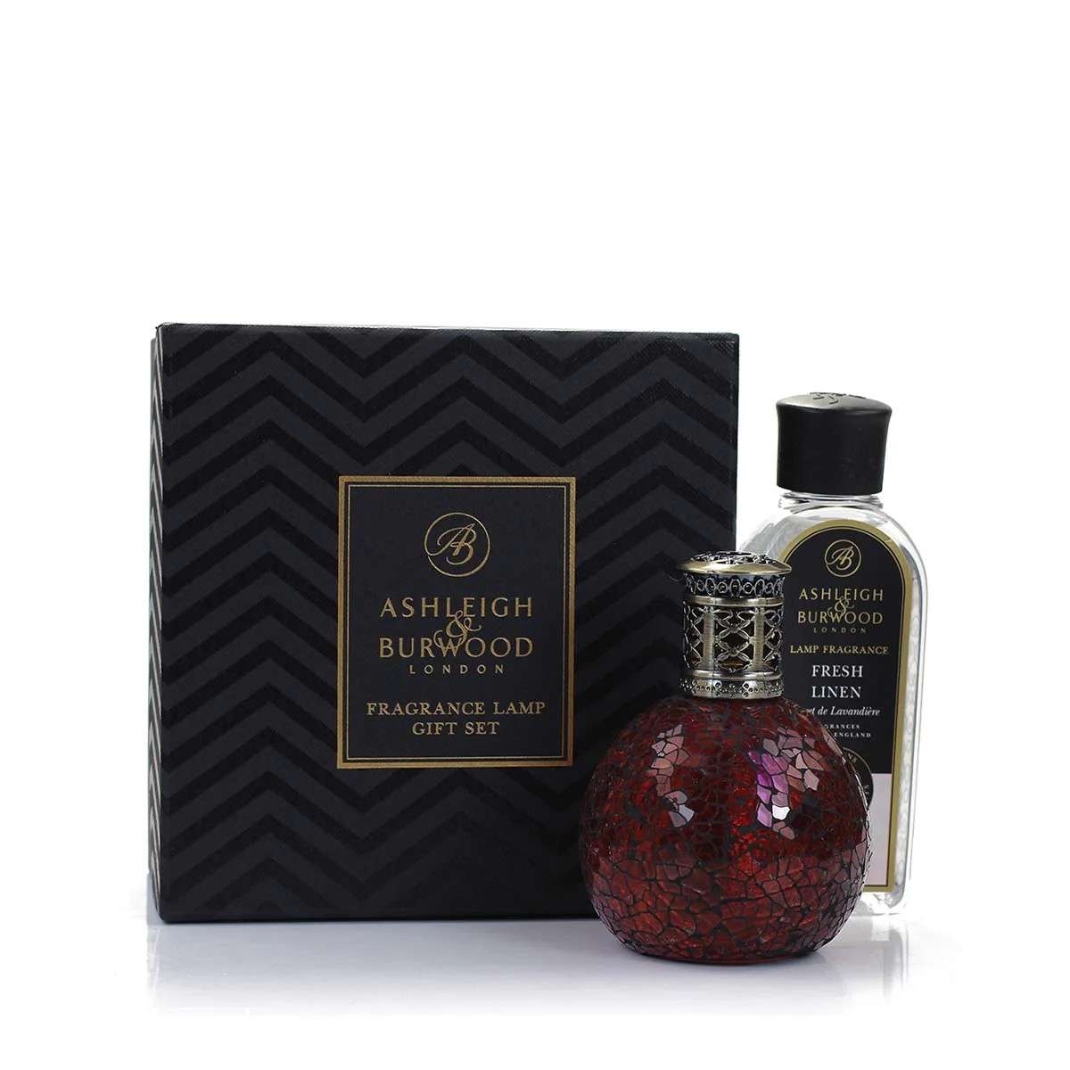 Rose Bud & Fresh Linen Fragrance Lamp Gift Set