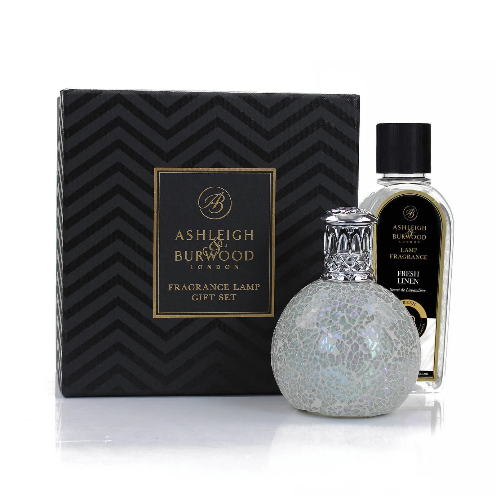 The Pearl & Fresh Linen Fragrance Lamp Gift Set
